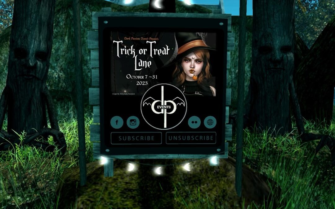 Trick or Treat Lane: A Spooktacular Second Life Shopping Event