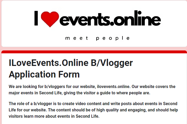 New B/Vlogger Positions Available at iLoveEvents.Online!