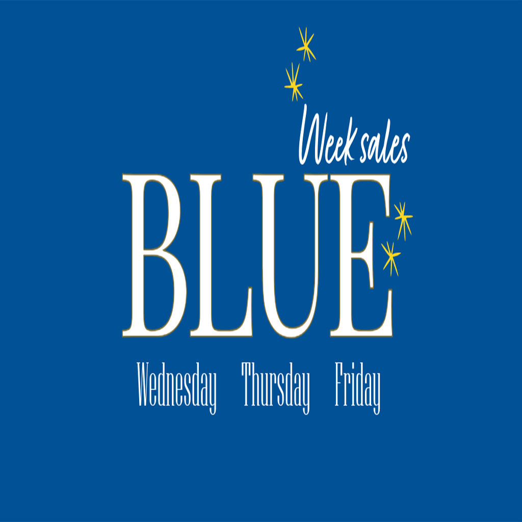 Blue Week Sales 324 Blue Week Sales Square