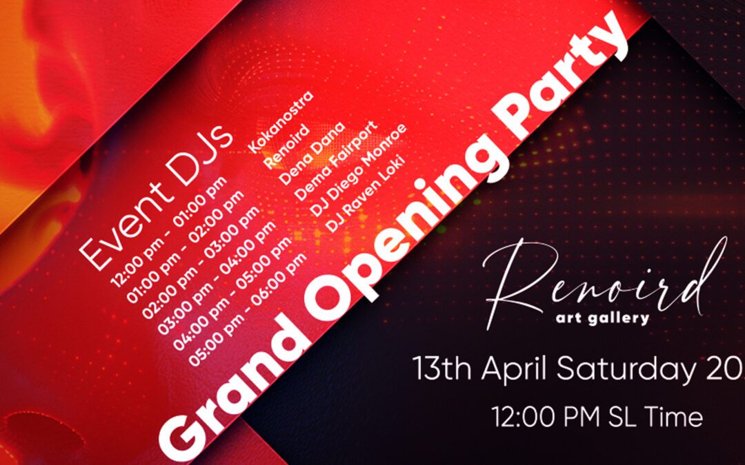 Join us for an Extravaganza of Art and Music: Grand Opening Party of Renoird Art Gallery!