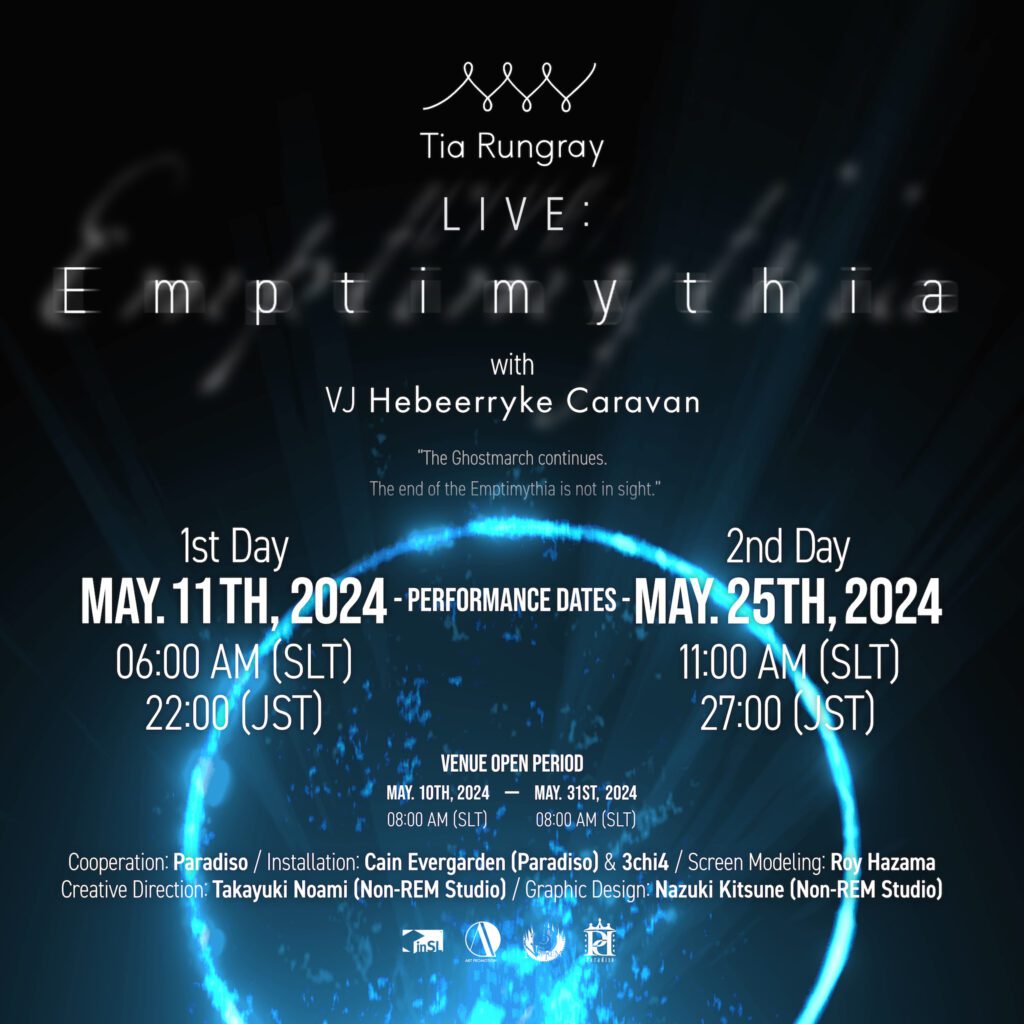 Unveiling Emptimythia: A Musical Journey with Tia Rungray 1 LIVE Emptimythia Poster Square