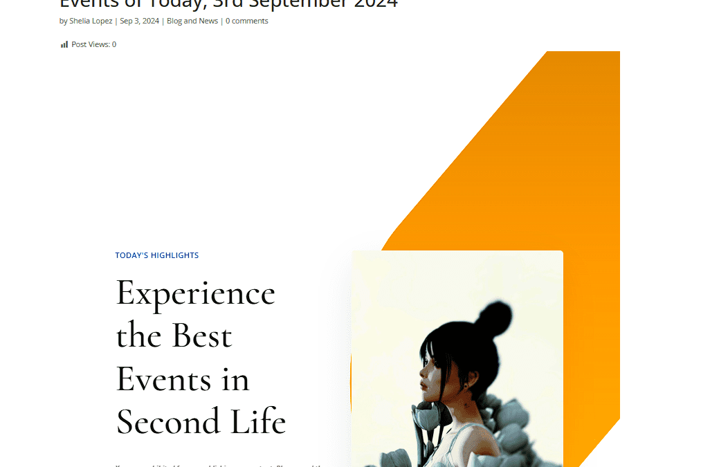 iLoveEvents 2 Events of Today, 3rd September 2024