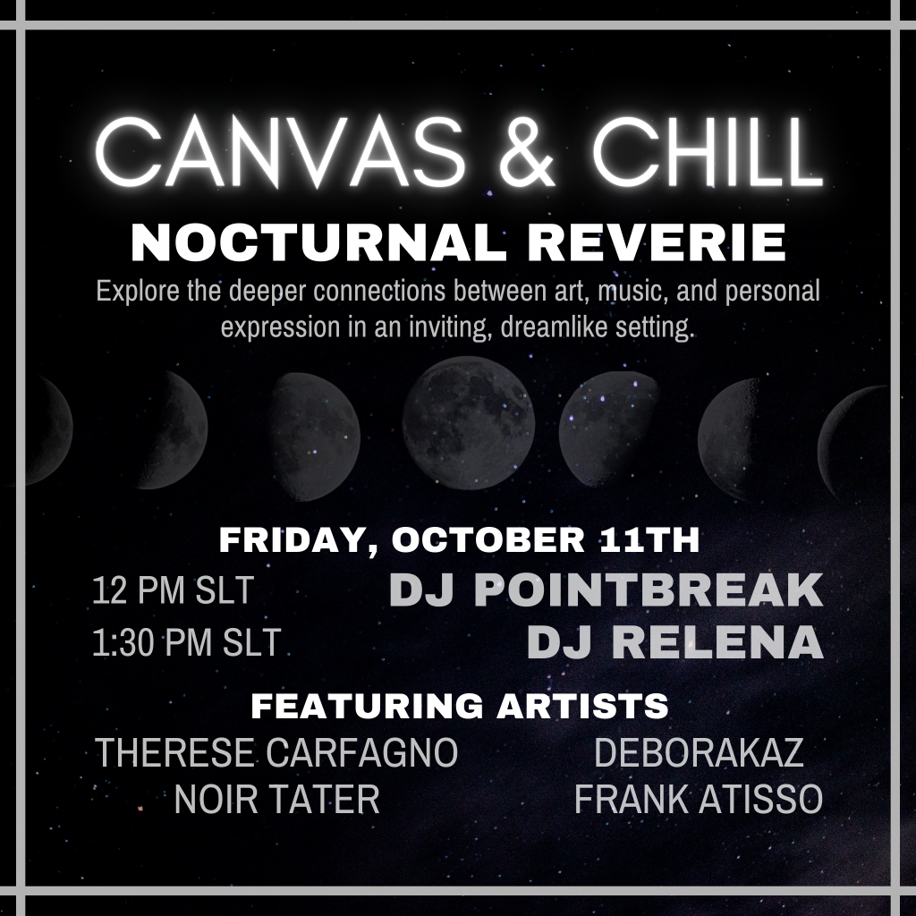 Canvas & Chill 9th Art Showcase - Nocturnal Reverie 1 CANVAS & CHILL 9th Art Showcase Poster