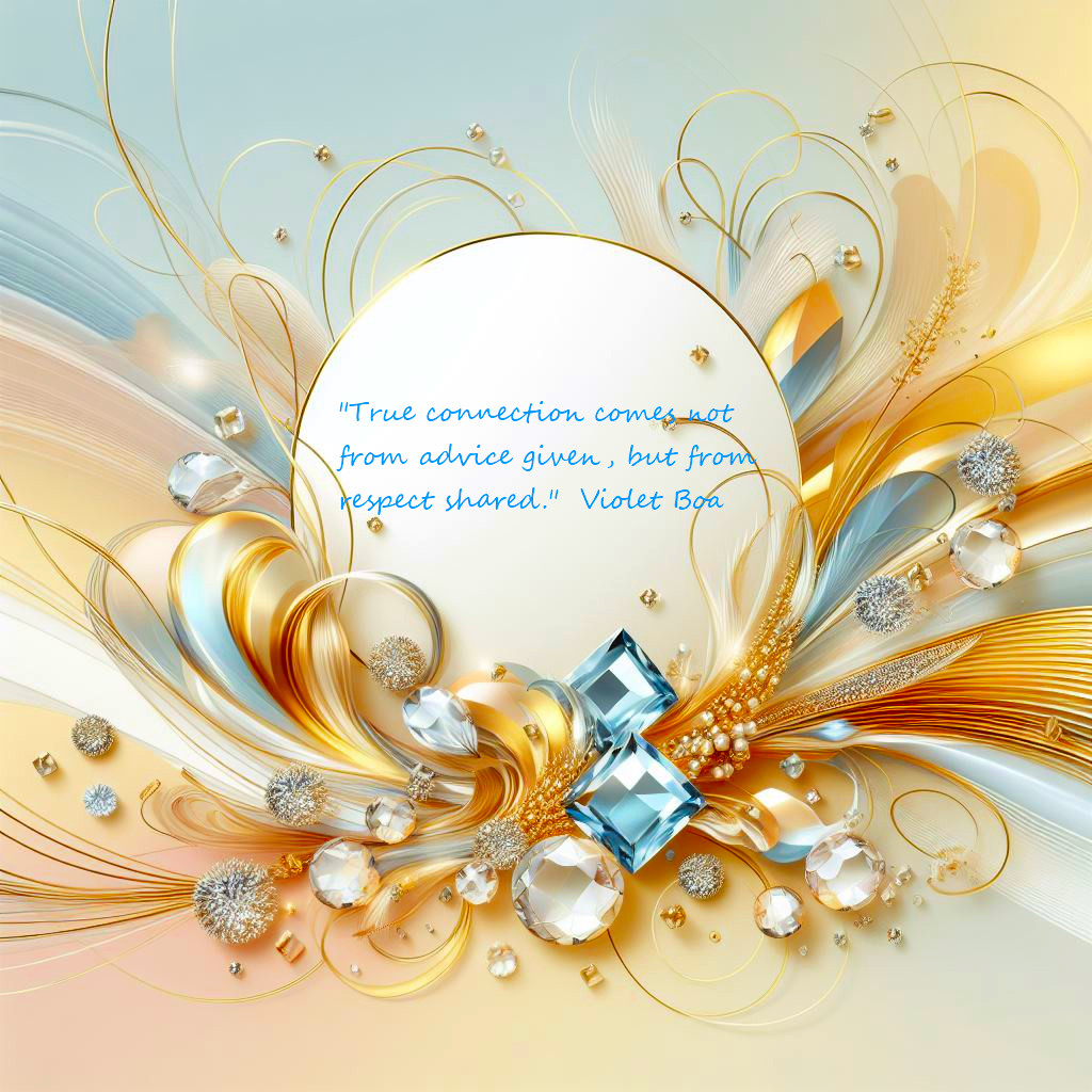 Unsolicited Advice in Virtual Communities: Understanding Boundaries and Behavior 1 "True connection comes not from advice given, but from respect shared." Violet Boa