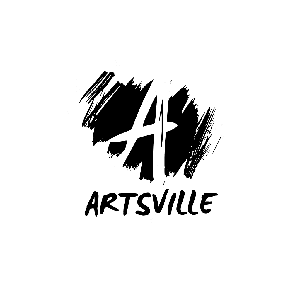 Artsville 2025 Logo White BG
