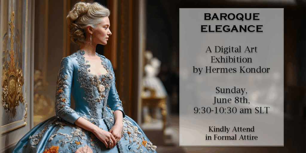 Enter the Grandeur: Grand Opening of Caerleone Manor & "Baroque Elegance" by Hermes Kondor 1 Baroque Elegance Poster Long 1a